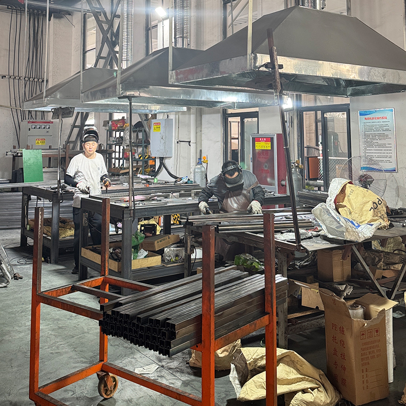 There are 15 self owned welding stations in the factory