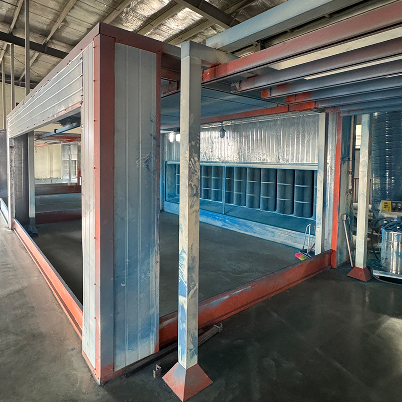 Expand and widen the paint booth
